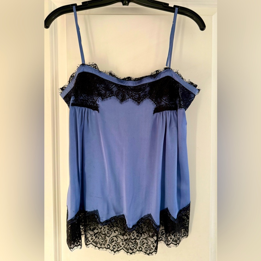 bebe Blue and Black Lace Trim Camisole (first photo is inspo) - Picture 2 of 5